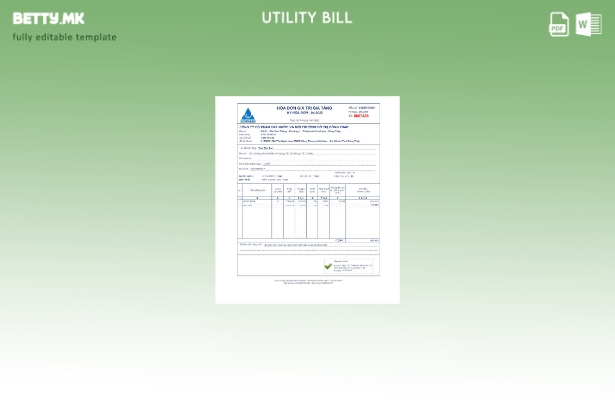 Модерен стил Виетнам Dowasen шаблон за комунални сметки